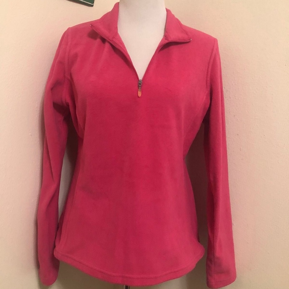 C9 by Champion Pink Zippered Polo Sweatshirt